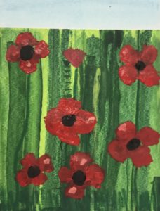 Remembrance Day Poppies inspired by Andy Warhol - Art In Action Toronto